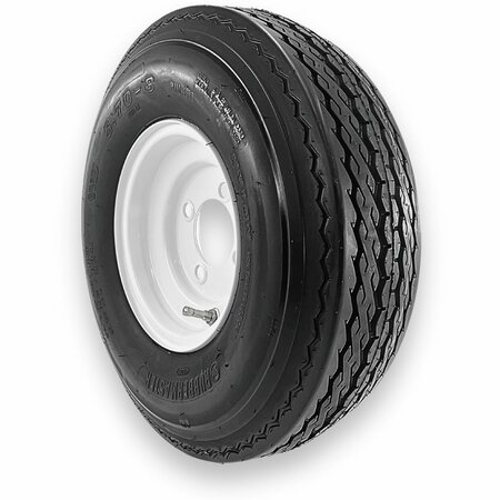 Rubbermaster - Steel Master Rubbermaster 5.70-8 4 Ply Highway Rib Tire and 4 on 4 Stamped Wheel Assembly 598944